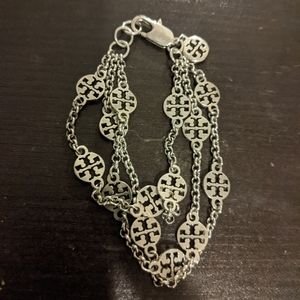 Tory Burch silver charm bracelet